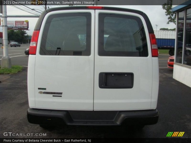 Summit White / Neutral 2011 Chevrolet Express 2500 Work Van