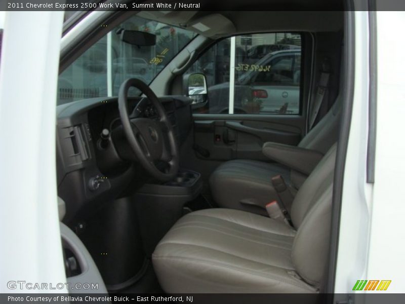 Summit White / Neutral 2011 Chevrolet Express 2500 Work Van