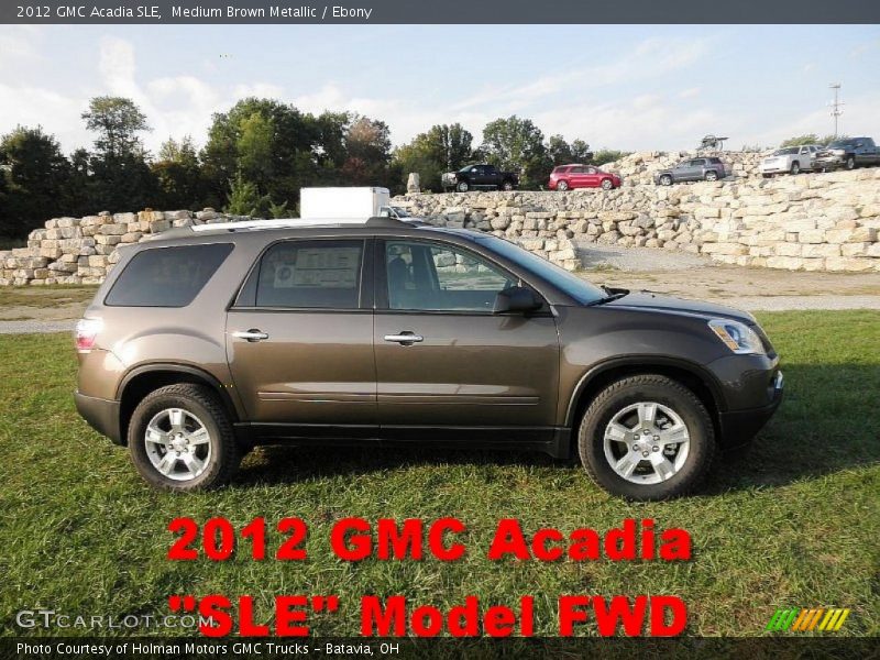 Medium Brown Metallic / Ebony 2012 GMC Acadia SLE