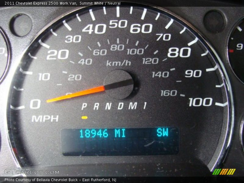 Summit White / Neutral 2011 Chevrolet Express 2500 Work Van