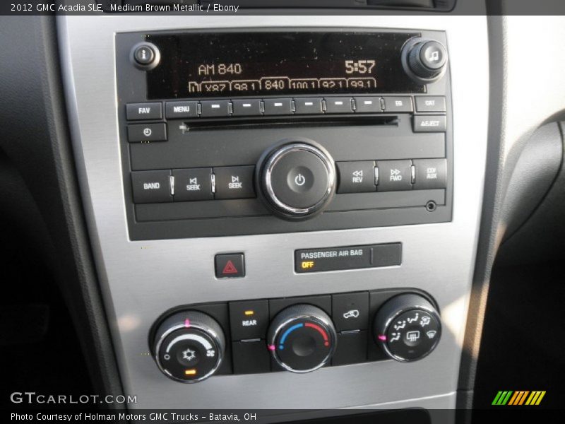 Medium Brown Metallic / Ebony 2012 GMC Acadia SLE