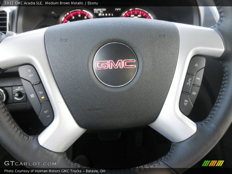 Medium Brown Metallic / Ebony 2012 GMC Acadia SLE