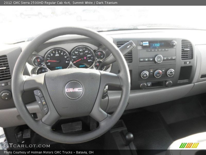 Summit White / Dark Titanium 2012 GMC Sierra 2500HD Regular Cab 4x4