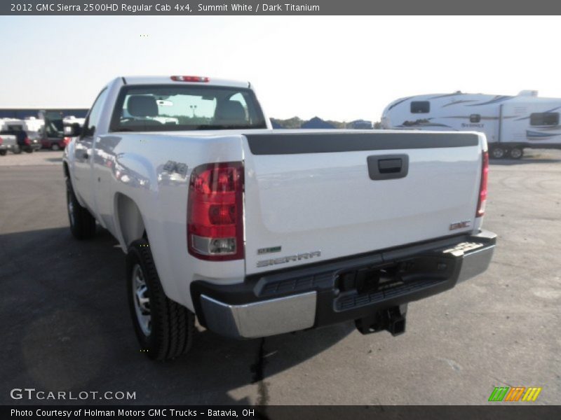 Summit White / Dark Titanium 2012 GMC Sierra 2500HD Regular Cab 4x4