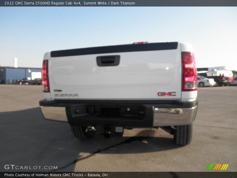 Summit White / Dark Titanium 2012 GMC Sierra 2500HD Regular Cab 4x4