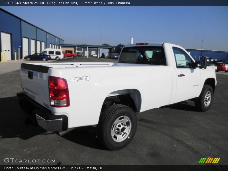 Summit White / Dark Titanium 2012 GMC Sierra 2500HD Regular Cab 4x4