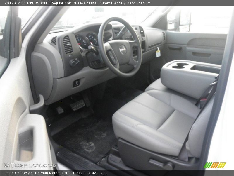  2012 Sierra 3500HD Regular Cab Dually Chassis Dark Titanium Interior