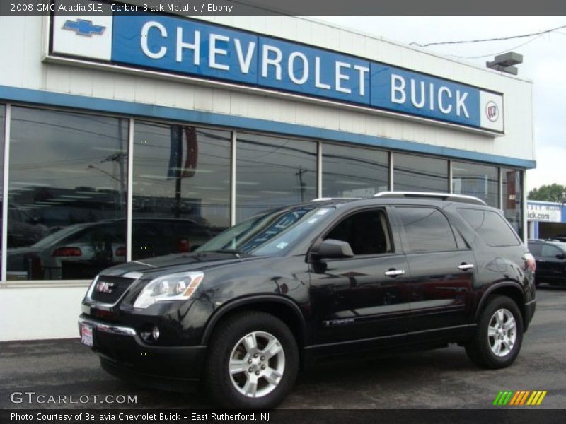 Carbon Black Metallic / Ebony 2008 GMC Acadia SLE