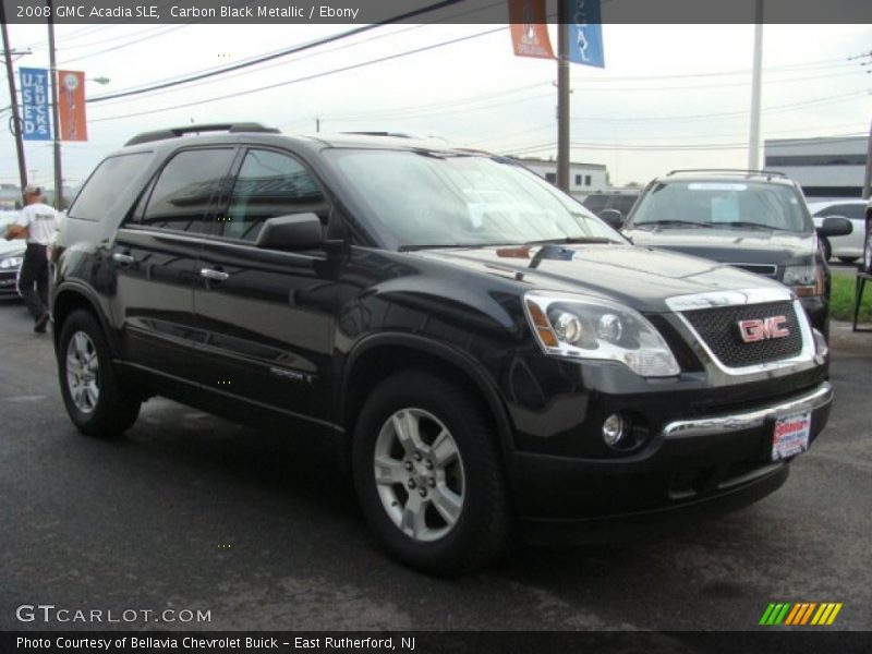 Carbon Black Metallic / Ebony 2008 GMC Acadia SLE