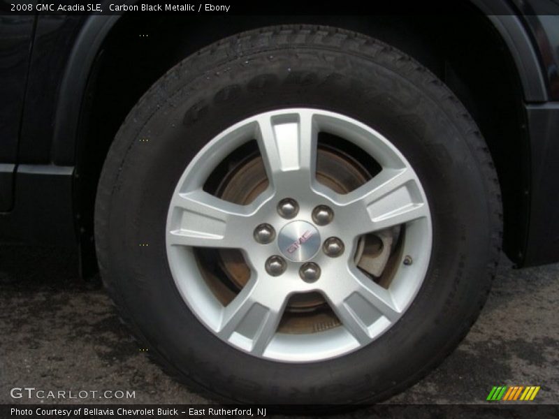 Carbon Black Metallic / Ebony 2008 GMC Acadia SLE