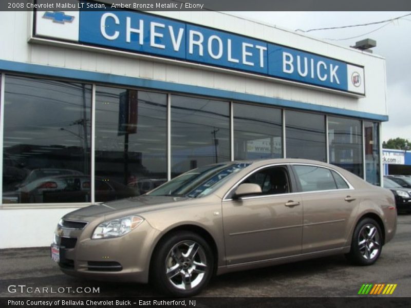 Amber Bronze Metallic / Ebony 2008 Chevrolet Malibu LT Sedan