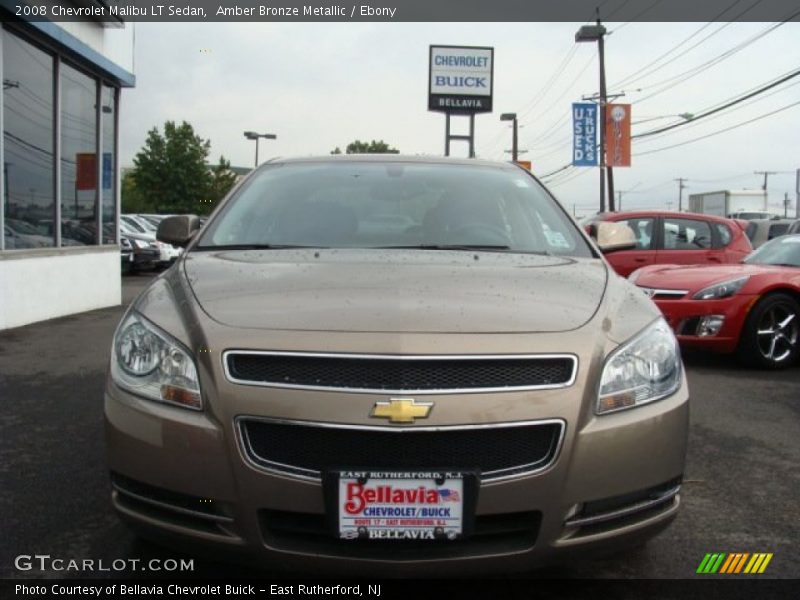 Amber Bronze Metallic / Ebony 2008 Chevrolet Malibu LT Sedan
