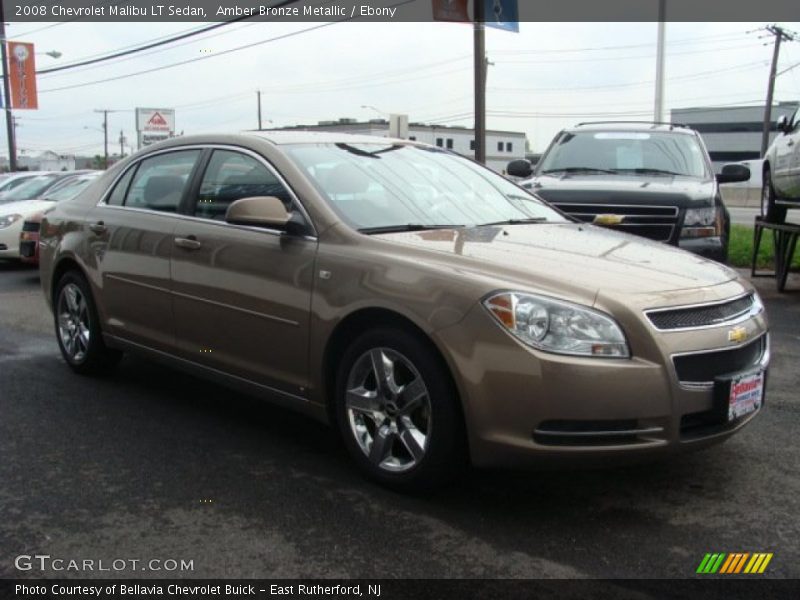 Amber Bronze Metallic / Ebony 2008 Chevrolet Malibu LT Sedan