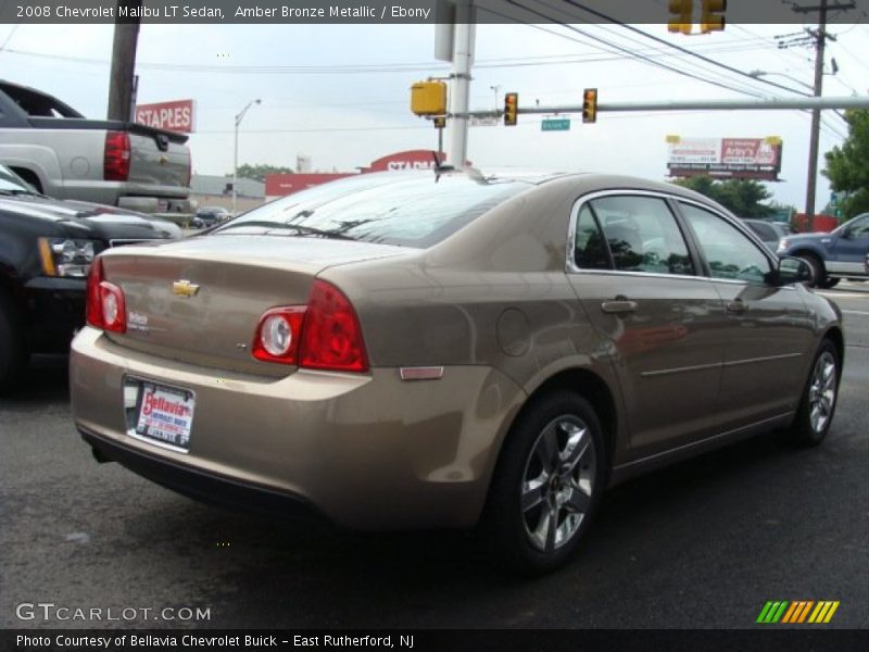 Amber Bronze Metallic / Ebony 2008 Chevrolet Malibu LT Sedan