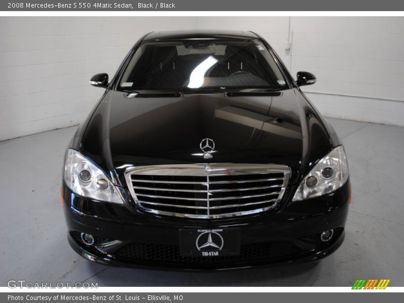 Black / Black 2008 Mercedes-Benz S 550 4Matic Sedan