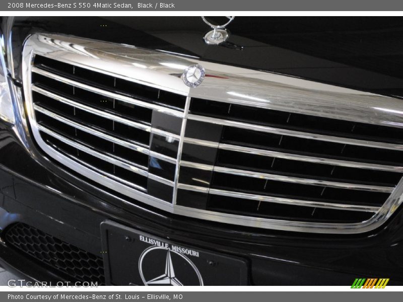 Black / Black 2008 Mercedes-Benz S 550 4Matic Sedan