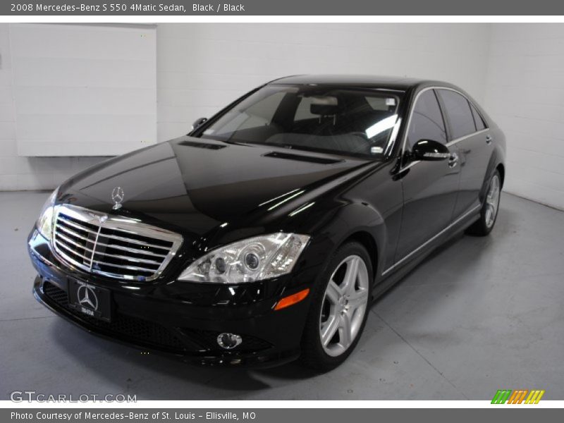Black / Black 2008 Mercedes-Benz S 550 4Matic Sedan