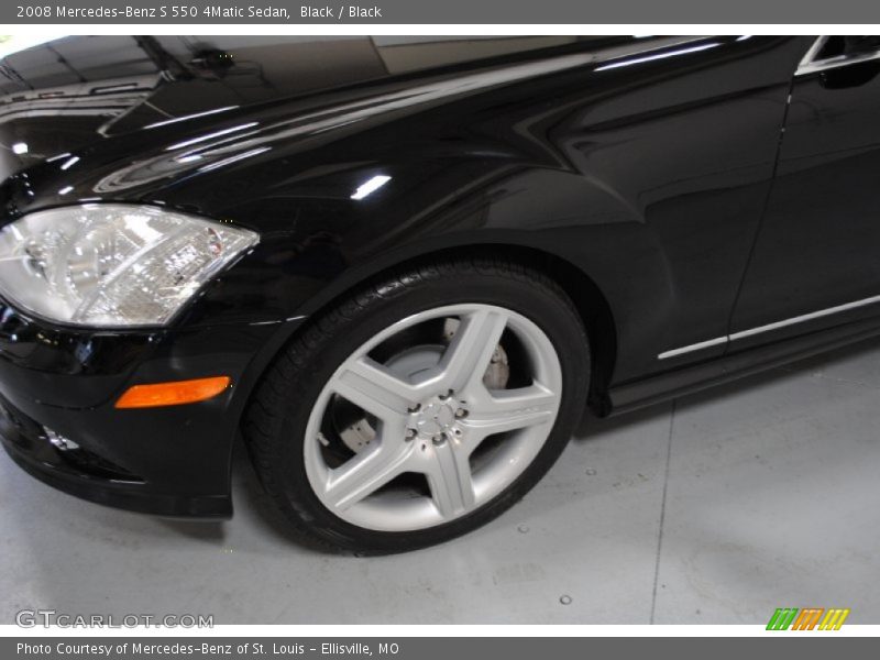 Black / Black 2008 Mercedes-Benz S 550 4Matic Sedan