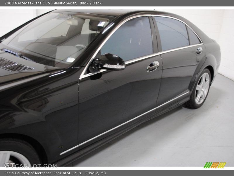 Black / Black 2008 Mercedes-Benz S 550 4Matic Sedan