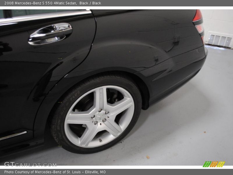 Black / Black 2008 Mercedes-Benz S 550 4Matic Sedan