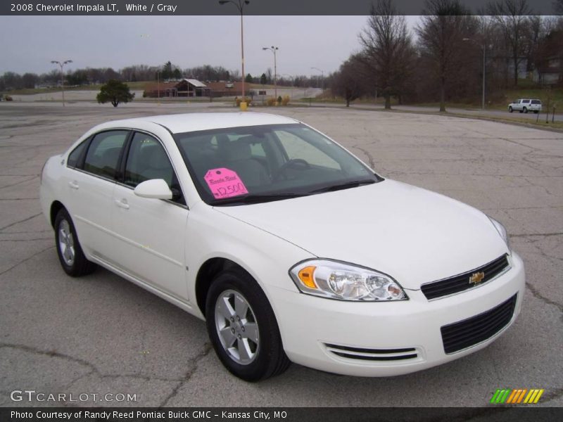 White / Gray 2008 Chevrolet Impala LT
