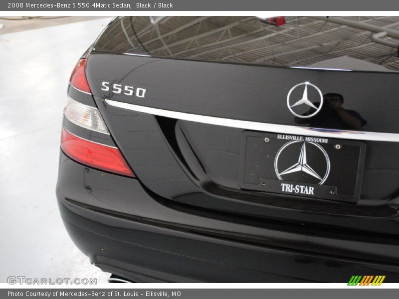 Black / Black 2008 Mercedes-Benz S 550 4Matic Sedan