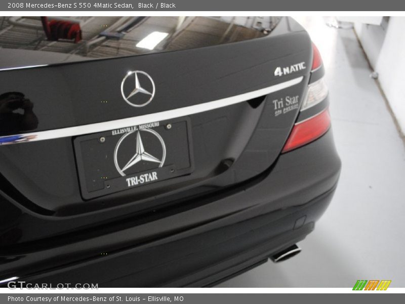 Black / Black 2008 Mercedes-Benz S 550 4Matic Sedan