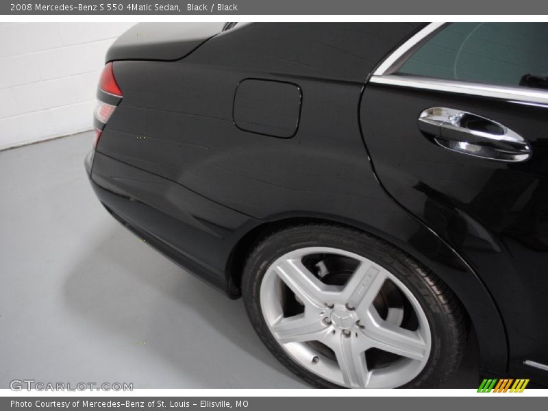 Black / Black 2008 Mercedes-Benz S 550 4Matic Sedan