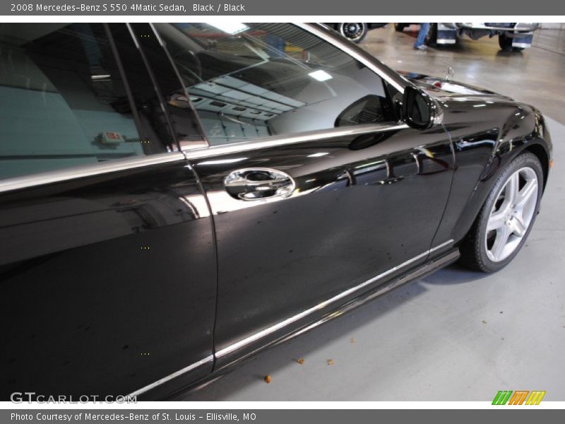 Black / Black 2008 Mercedes-Benz S 550 4Matic Sedan