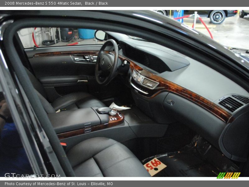 Black / Black 2008 Mercedes-Benz S 550 4Matic Sedan