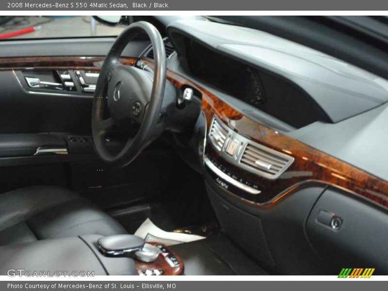 Black / Black 2008 Mercedes-Benz S 550 4Matic Sedan
