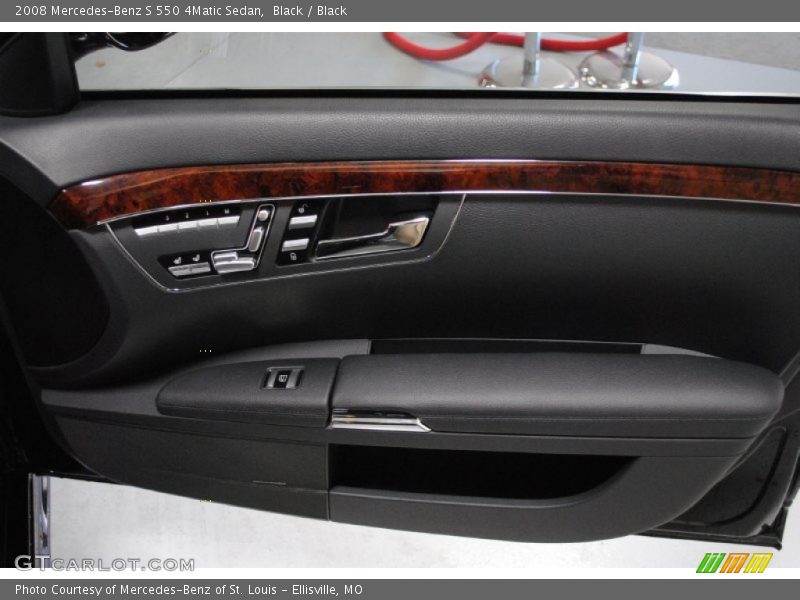 Black / Black 2008 Mercedes-Benz S 550 4Matic Sedan