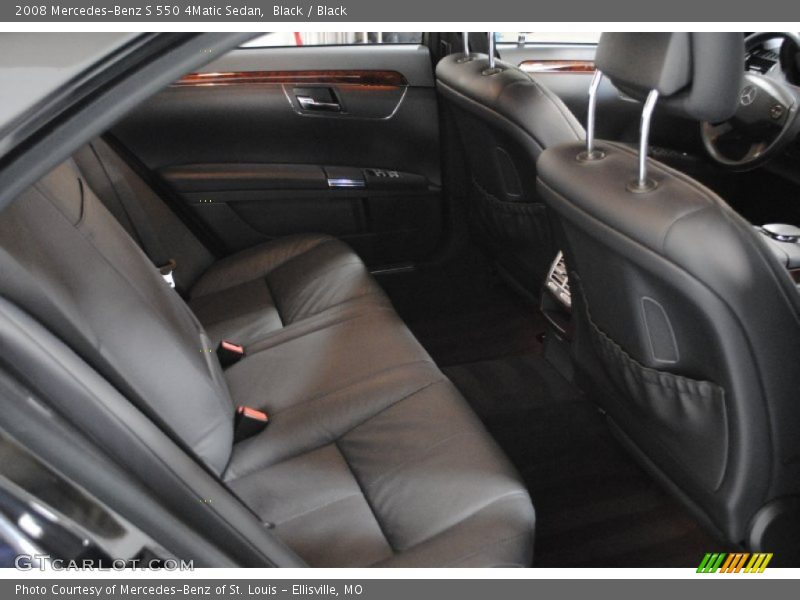 Black / Black 2008 Mercedes-Benz S 550 4Matic Sedan