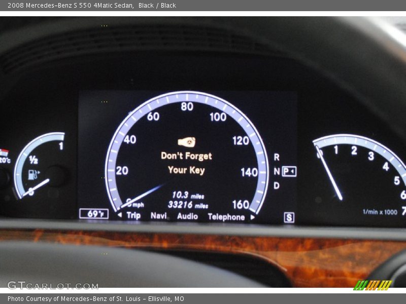 Black / Black 2008 Mercedes-Benz S 550 4Matic Sedan
