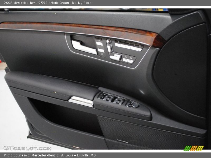 Black / Black 2008 Mercedes-Benz S 550 4Matic Sedan