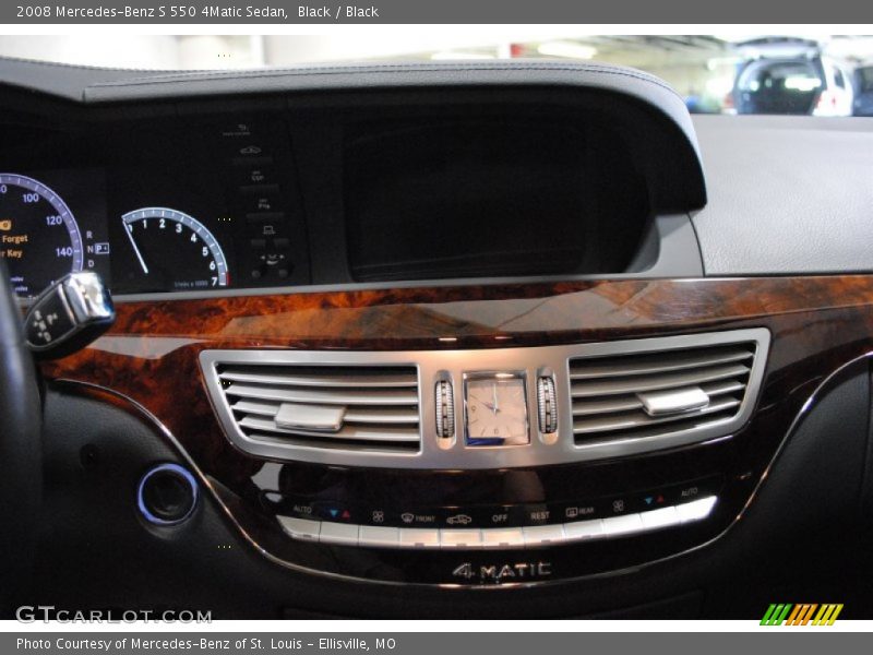 Black / Black 2008 Mercedes-Benz S 550 4Matic Sedan