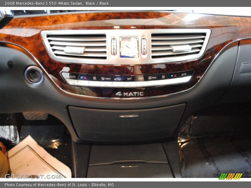 Black / Black 2008 Mercedes-Benz S 550 4Matic Sedan