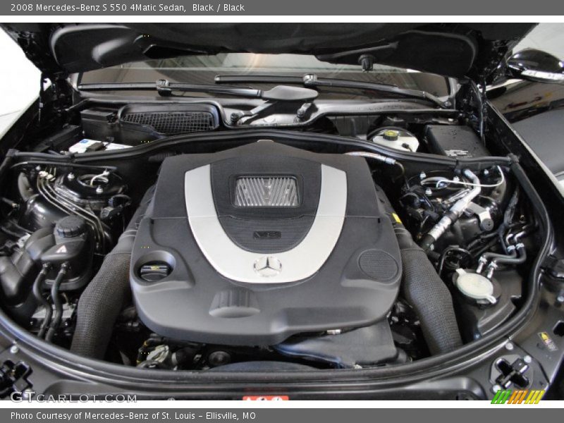 Black / Black 2008 Mercedes-Benz S 550 4Matic Sedan