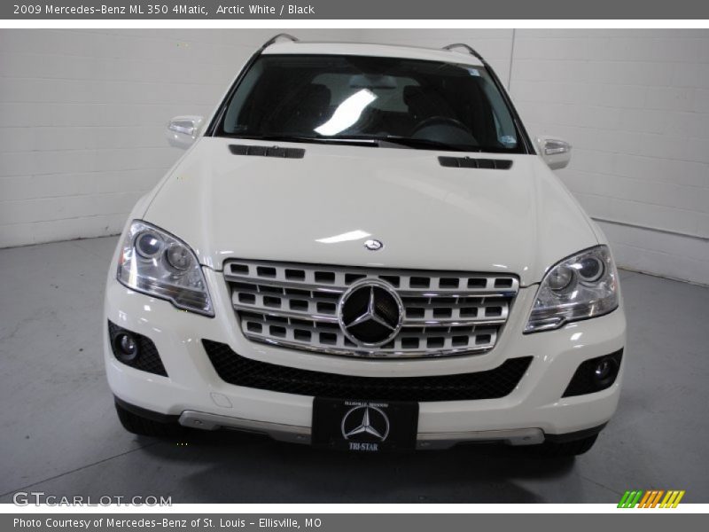 Arctic White / Black 2009 Mercedes-Benz ML 350 4Matic