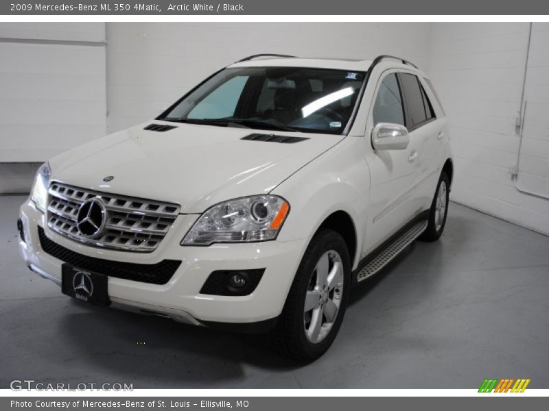Arctic White / Black 2009 Mercedes-Benz ML 350 4Matic