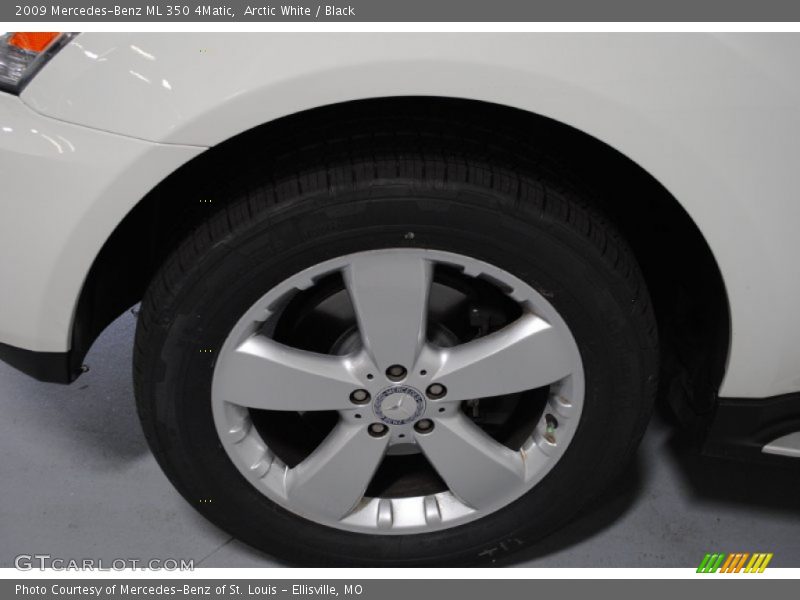 Arctic White / Black 2009 Mercedes-Benz ML 350 4Matic