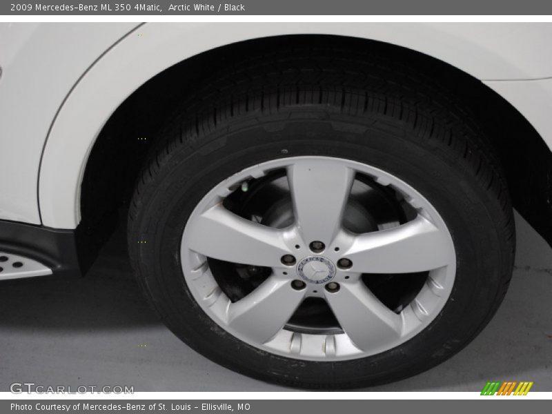 Arctic White / Black 2009 Mercedes-Benz ML 350 4Matic