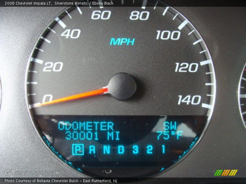 Silverstone Metallic / Ebony Black 2008 Chevrolet Impala LT