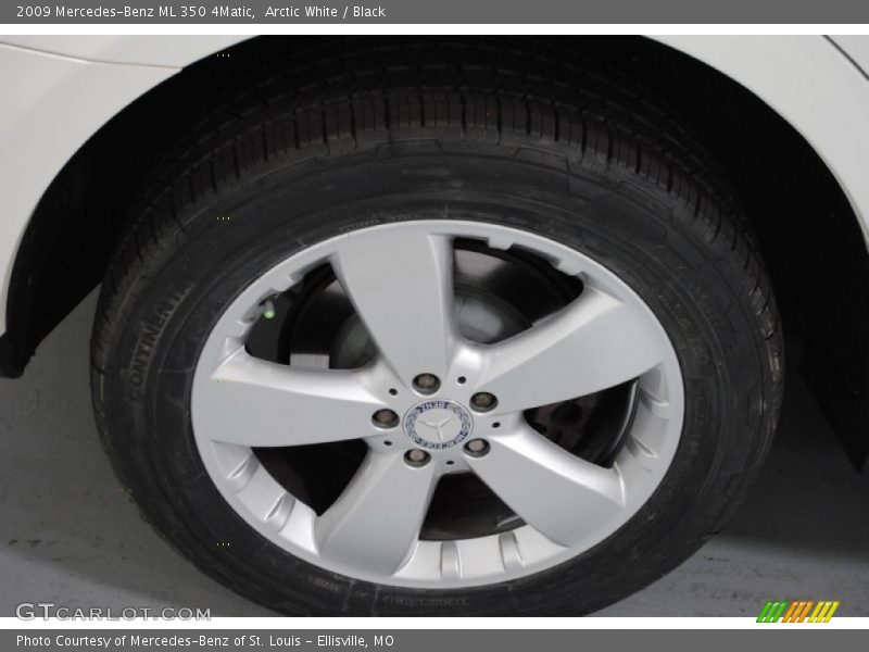 Arctic White / Black 2009 Mercedes-Benz ML 350 4Matic