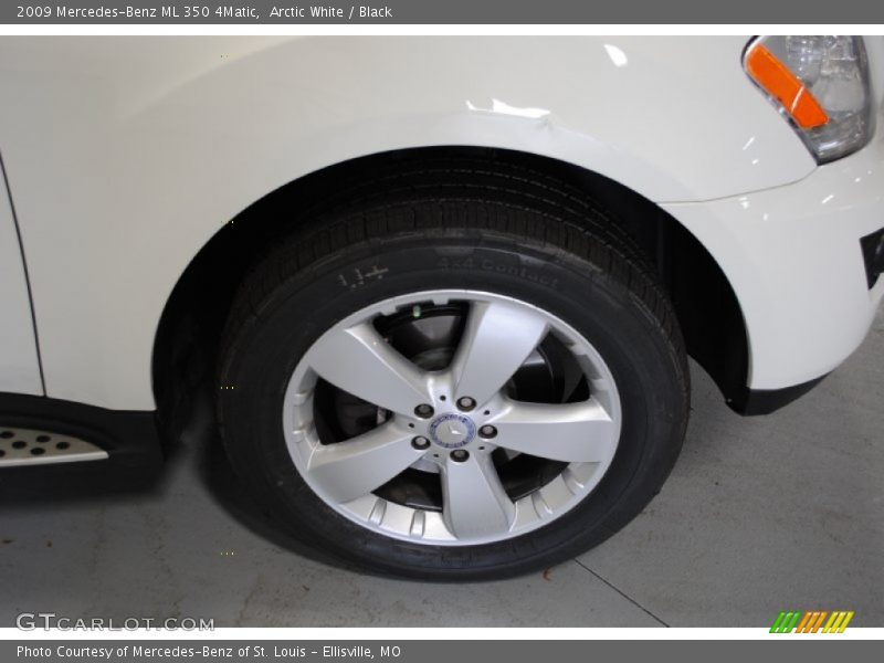 Arctic White / Black 2009 Mercedes-Benz ML 350 4Matic