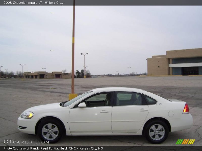 White / Gray 2008 Chevrolet Impala LT