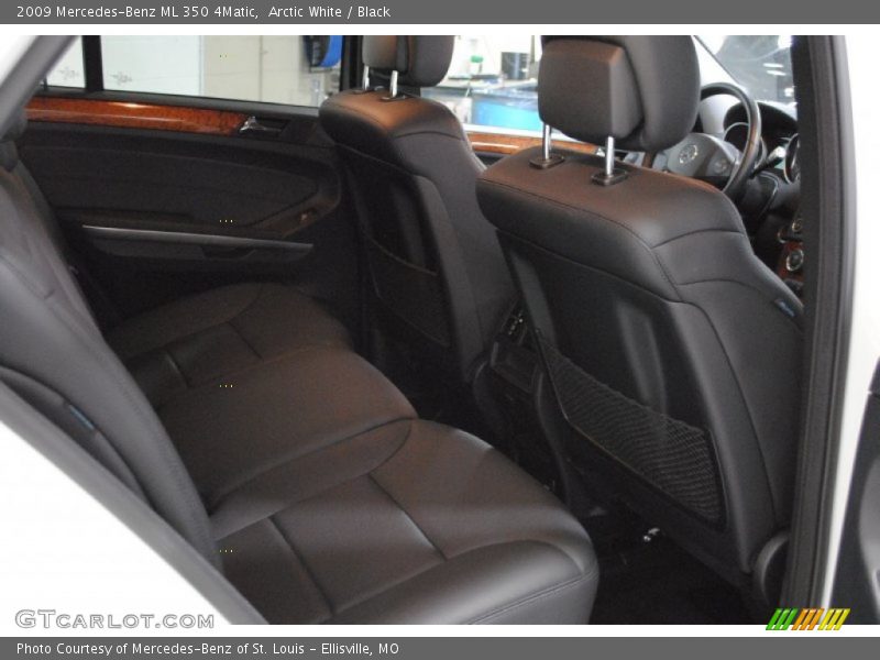 Arctic White / Black 2009 Mercedes-Benz ML 350 4Matic
