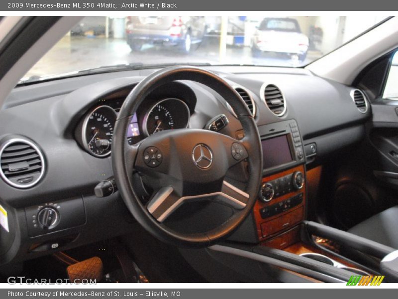Arctic White / Black 2009 Mercedes-Benz ML 350 4Matic