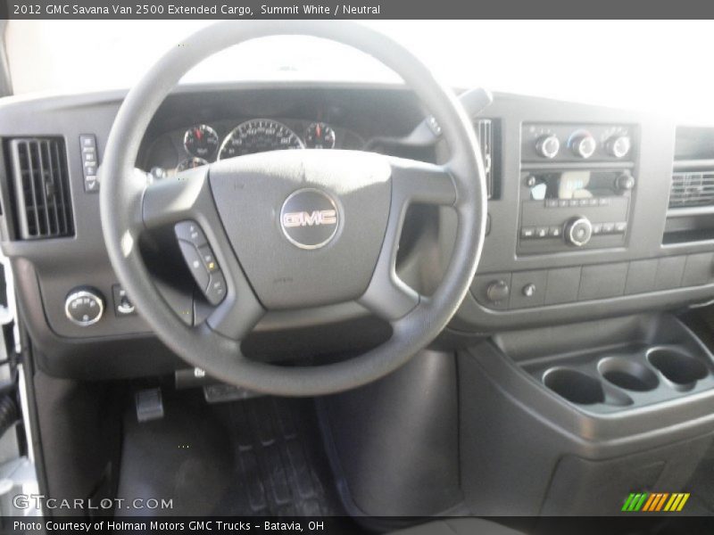 Summit White / Neutral 2012 GMC Savana Van 2500 Extended Cargo