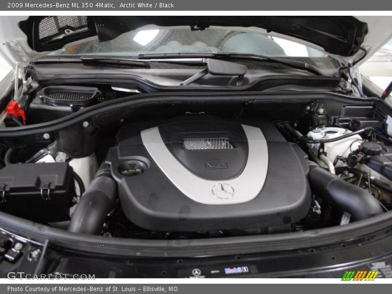 Arctic White / Black 2009 Mercedes-Benz ML 350 4Matic